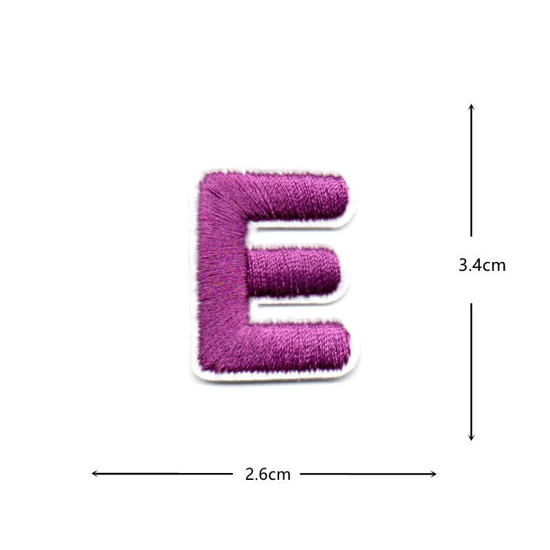 Wholesale Colorful numeric and English letters DIY Patches