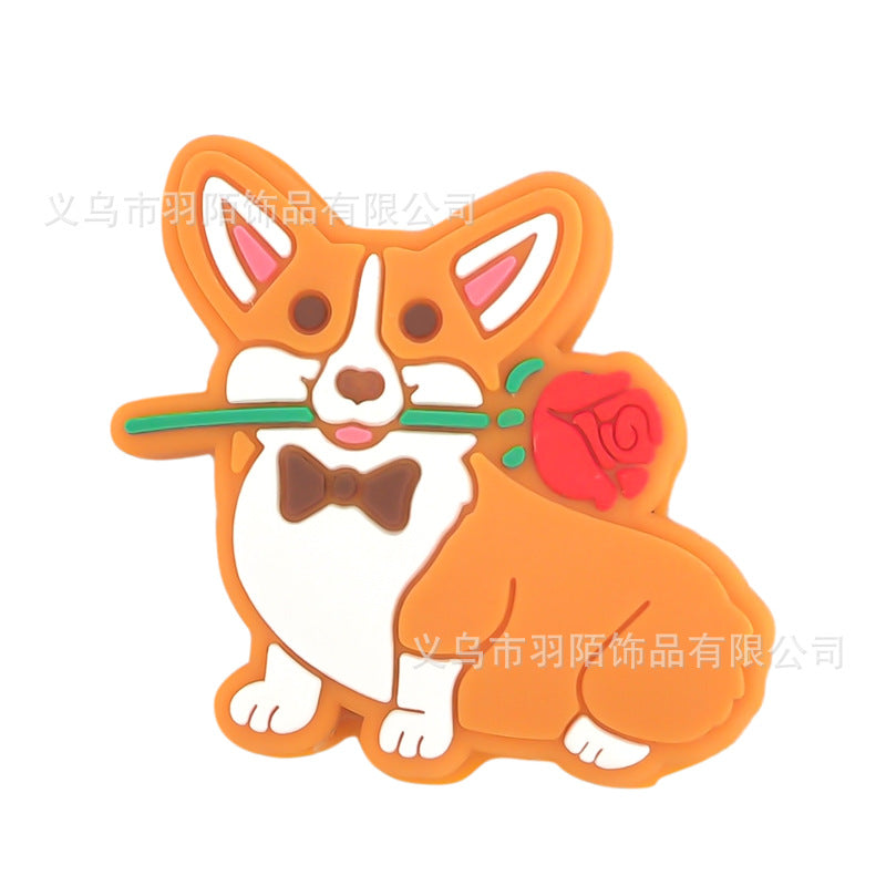 Wholesale 10PCS Pet Dog Cartoon Silicone Beads