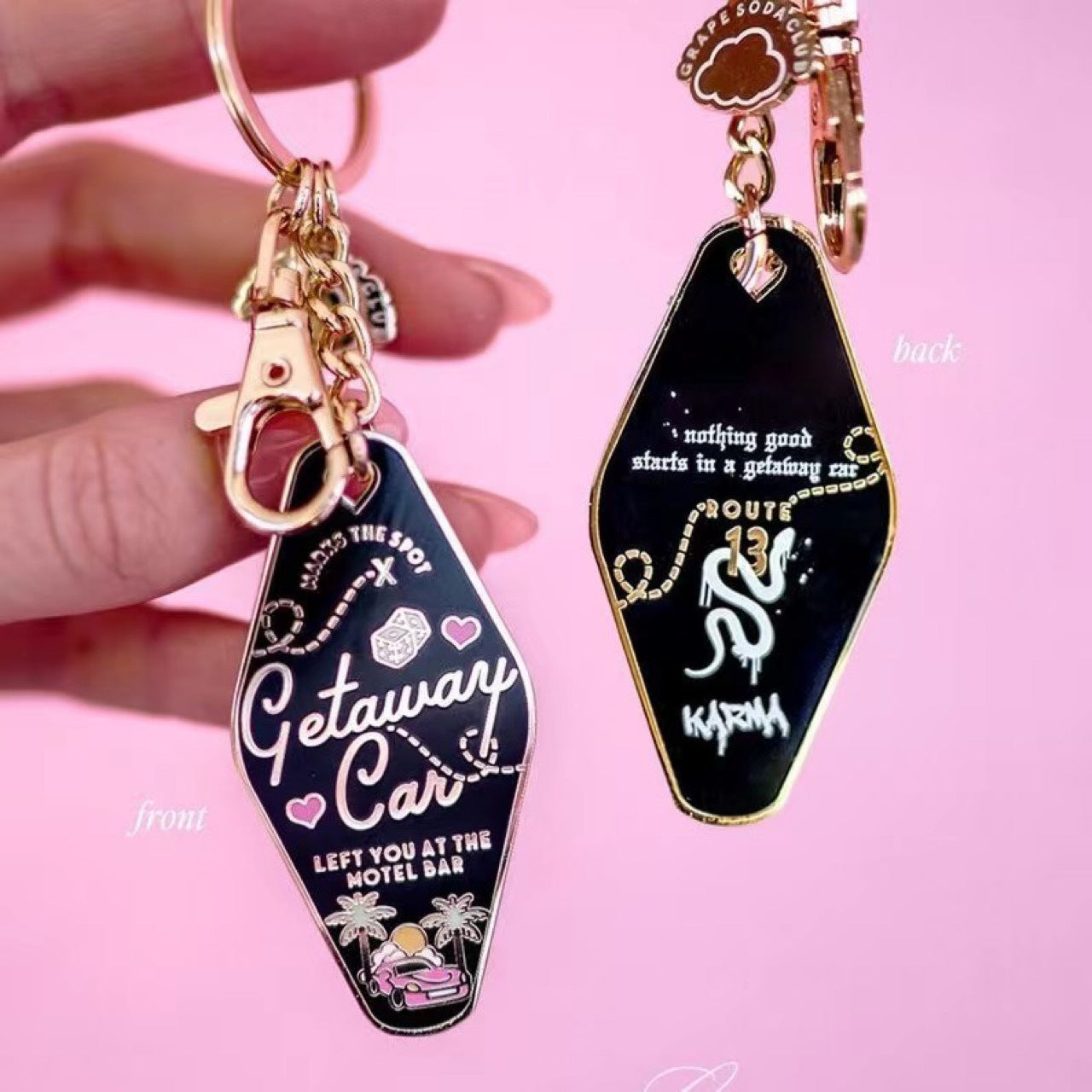 Wholesale 12 Types of Motel Metal Keychains