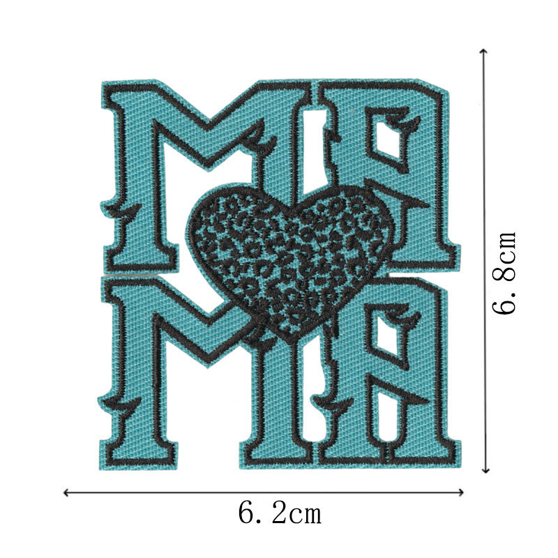 Wholesale Blue Letter Lightning Embroidery Patch