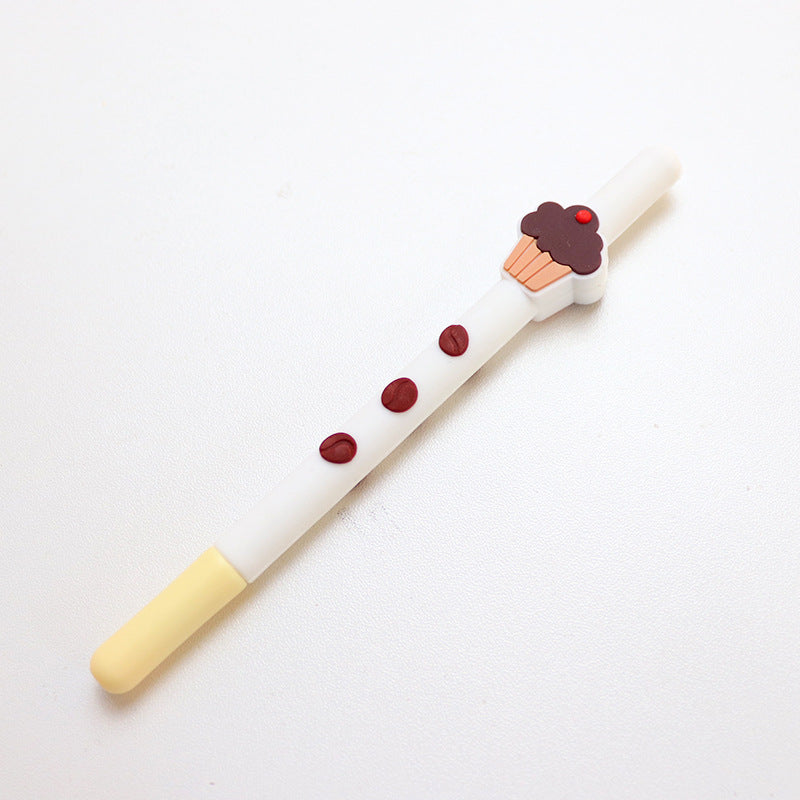 Wholesale Silicone Chocolate Stick Pattern Plastic Neutral Pen