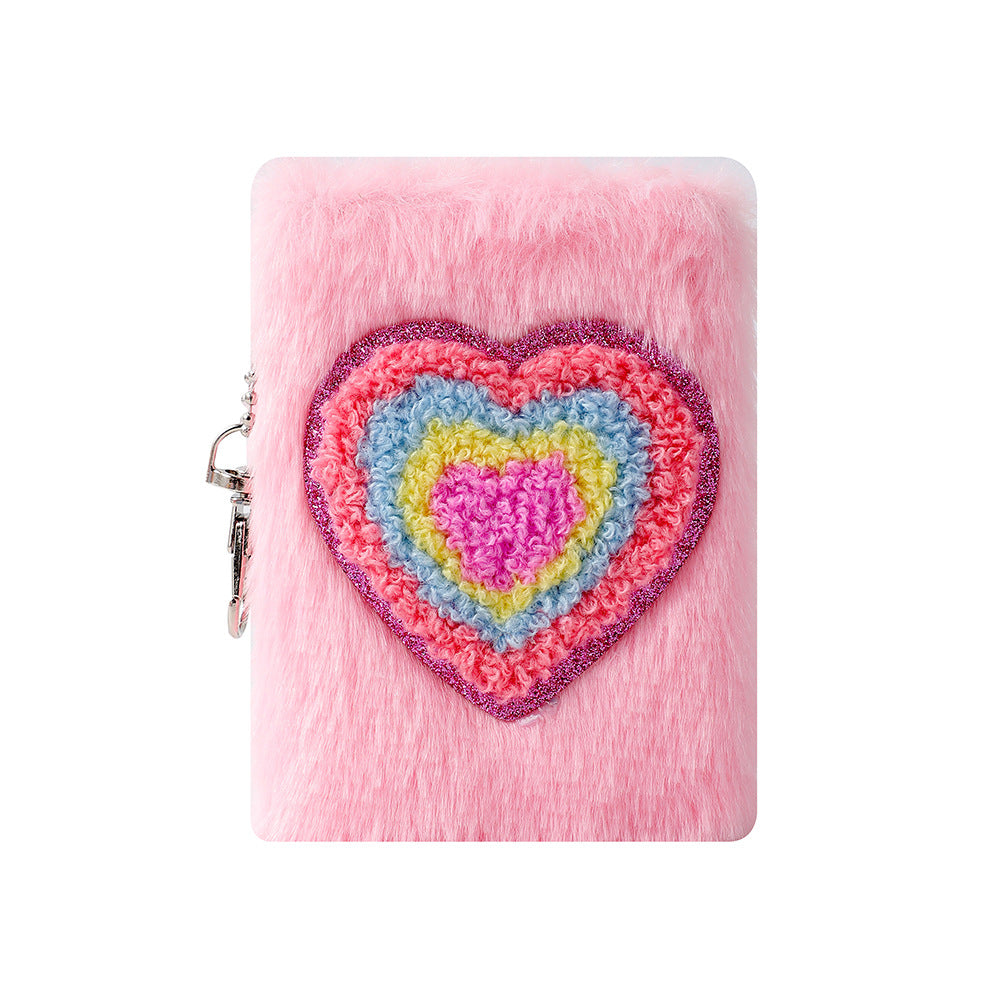 Wholesale Cartoon Embroidered Pocket Mini Plush Notebook