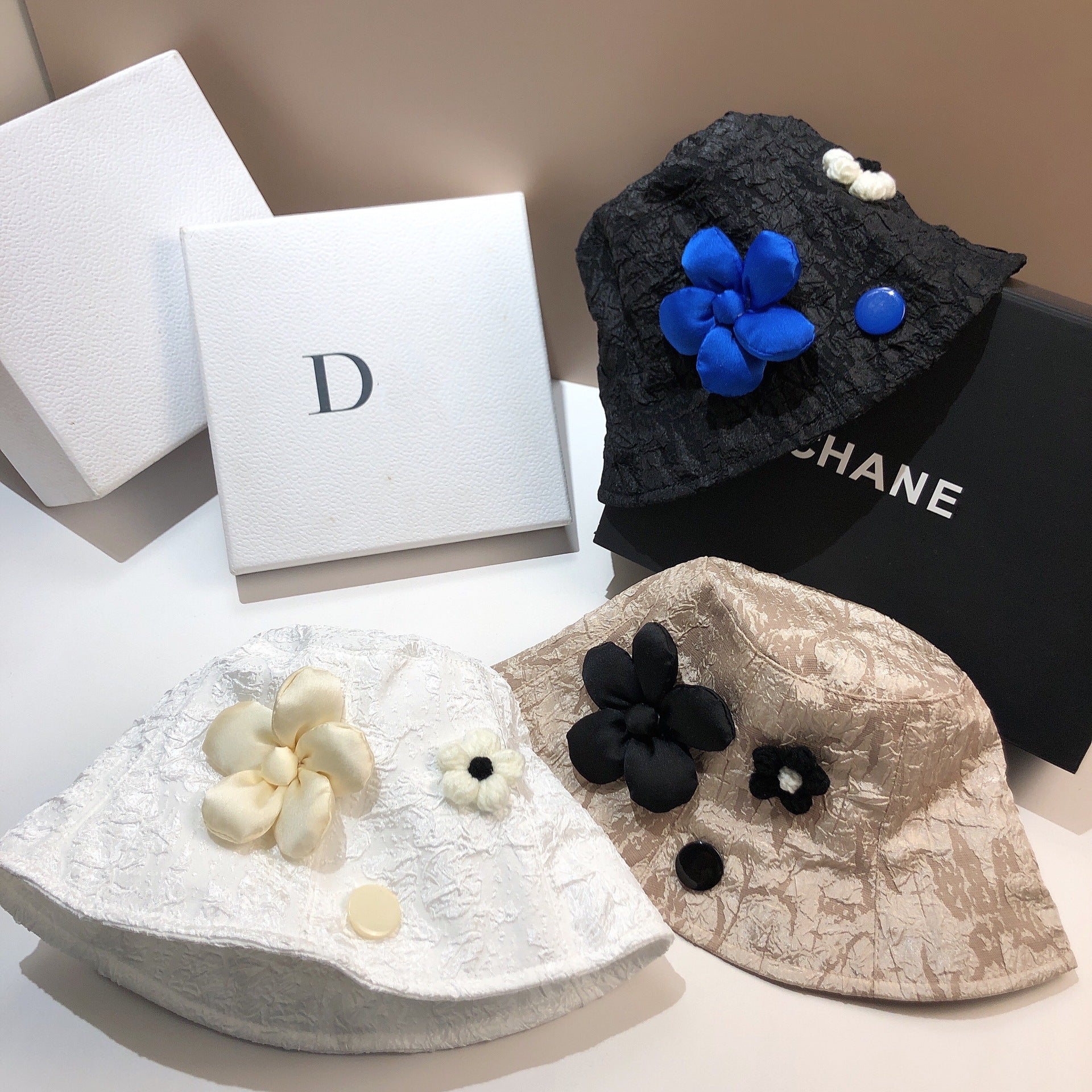 Wholesale Three-dimensional Flower Fisherman Hat Basin Hat