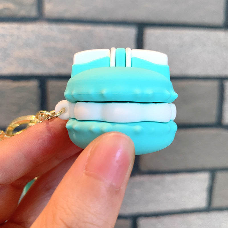 Wholesale Strawberry Donut Key Macaron Dessert Keychain