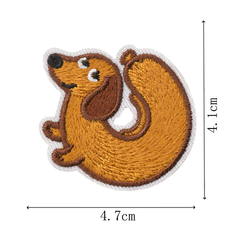Wholesale Funny Career Dogs Embroidered Patch Set Iron On No Sew Applique For Clothing Backpacks Trendy Decorative Gift 9 Pieces