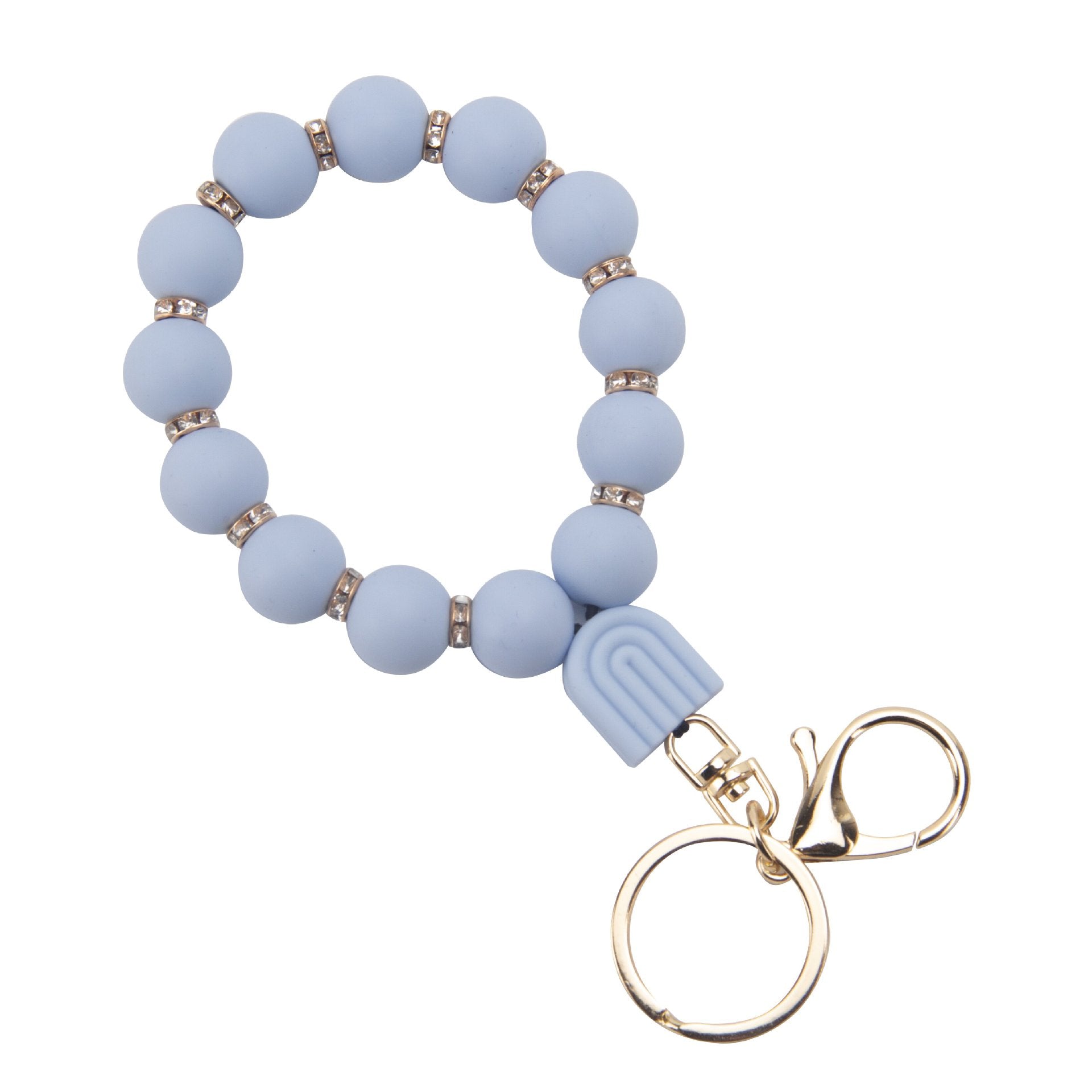 Wholesale Silicone Octagonal Beads Keychains