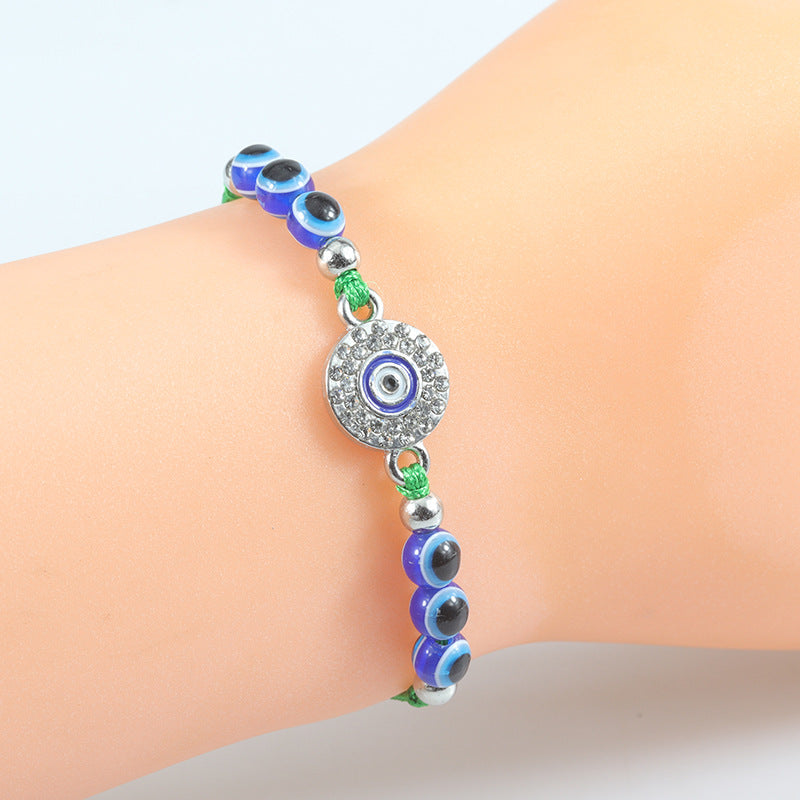 Wholesale Blue Devil Eye Braided Bracelet