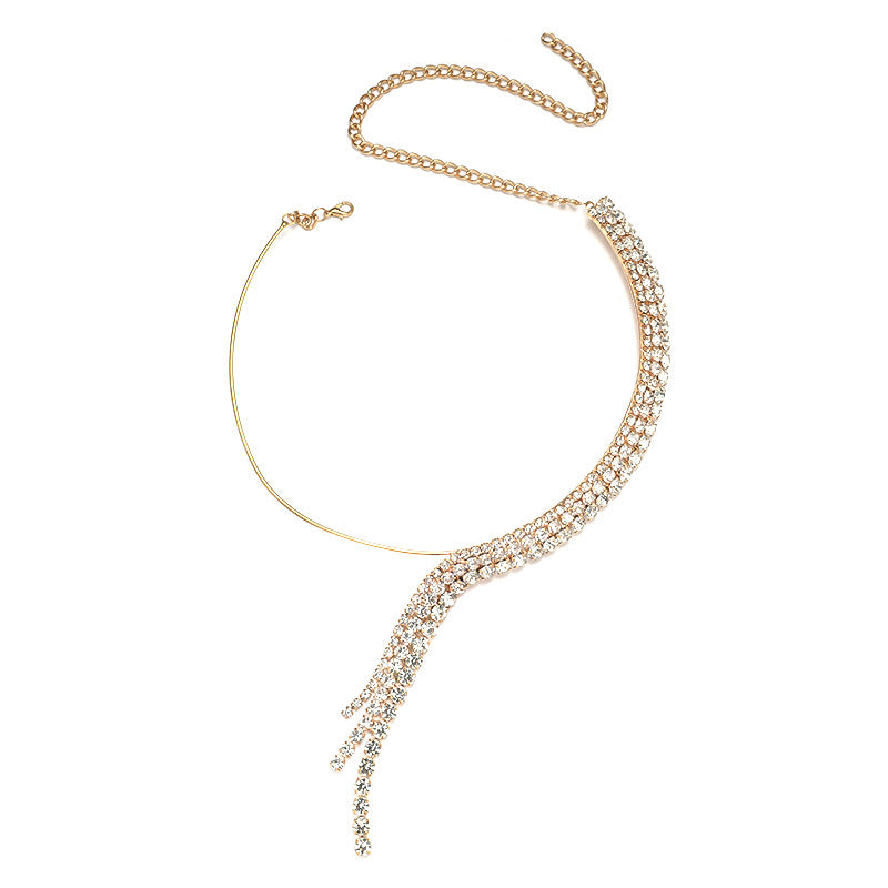 Wholesale Sparkling Rhinestone Patchwork Necklace