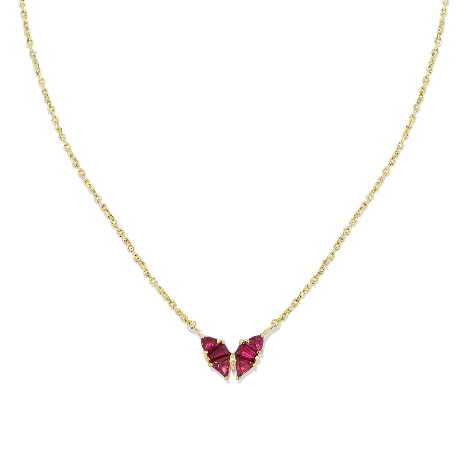 Wholesale Luxury Butterfly Zircon Necklace Crystal Pendant Necklace