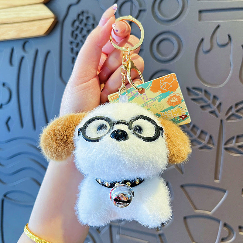 Wholesale  Plush Cute Cartoon Puppy Doll Keychains