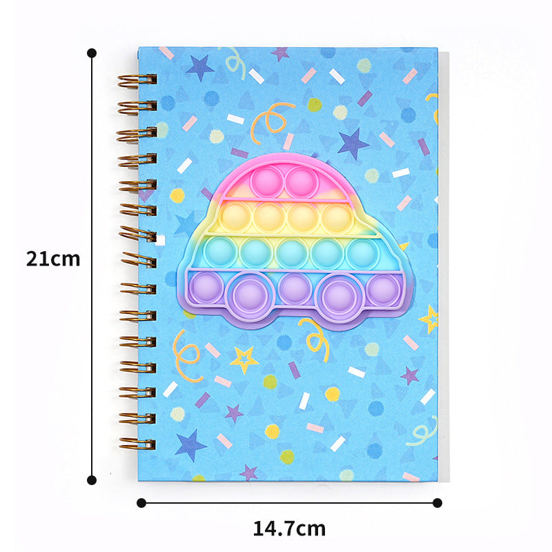 Wholesale Bubble pop Coil Book Decompression Silicone Book
