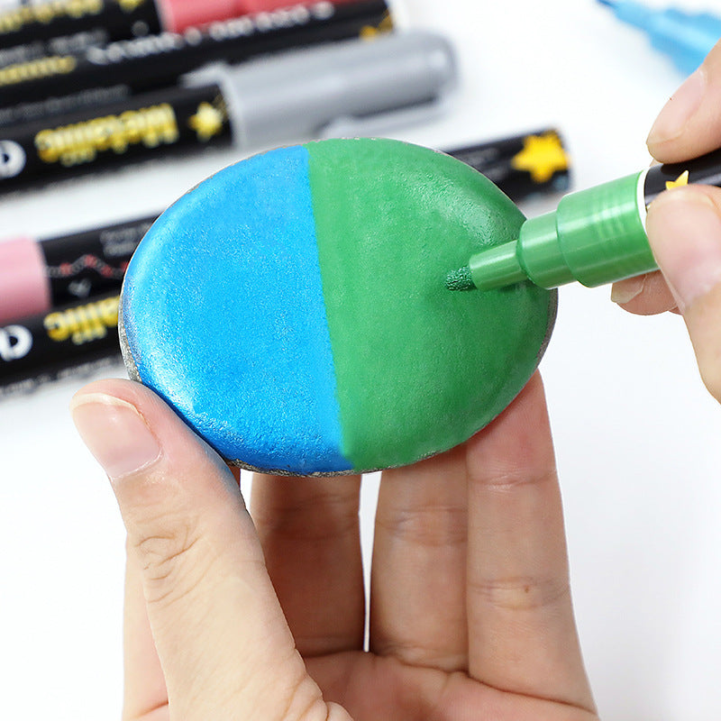 Wholesale 8 Color Fluorescent Pen Double Head Liquid Painting Marker Pen