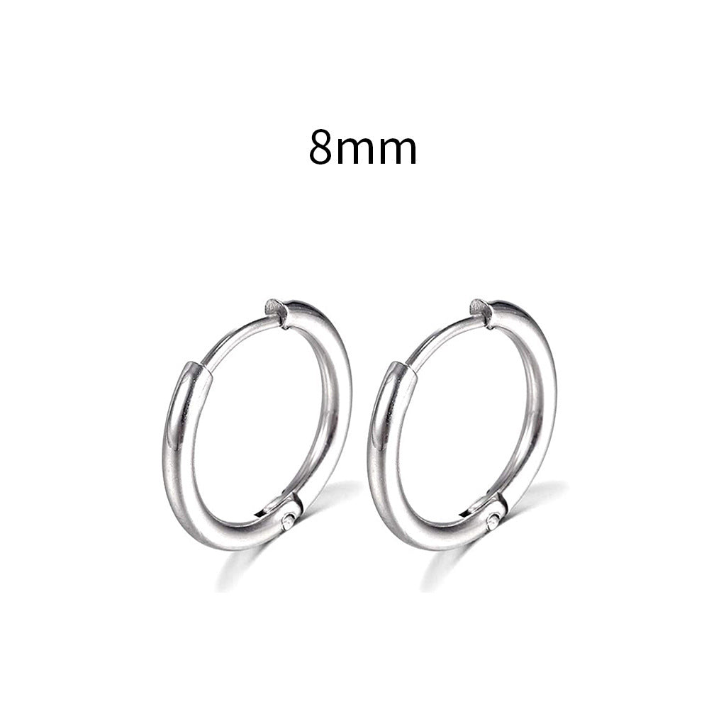 Wholesale Creative Design Stainless Steel Circular Earrings