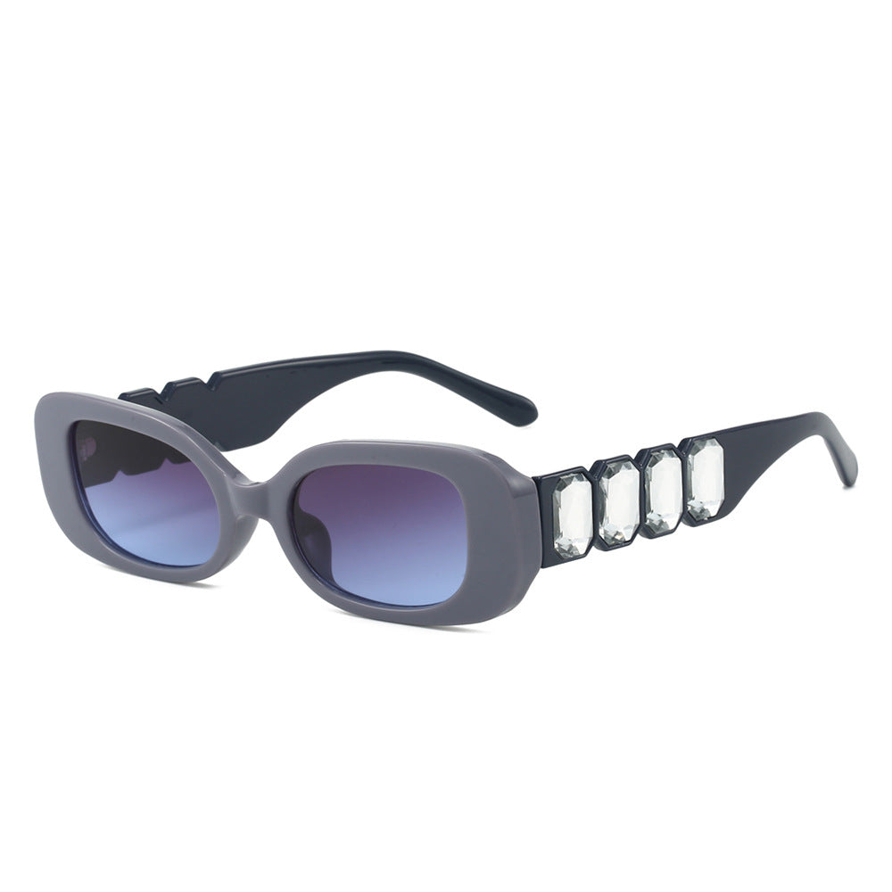 Wholesale Personalized small diamond square frame sunglasses
