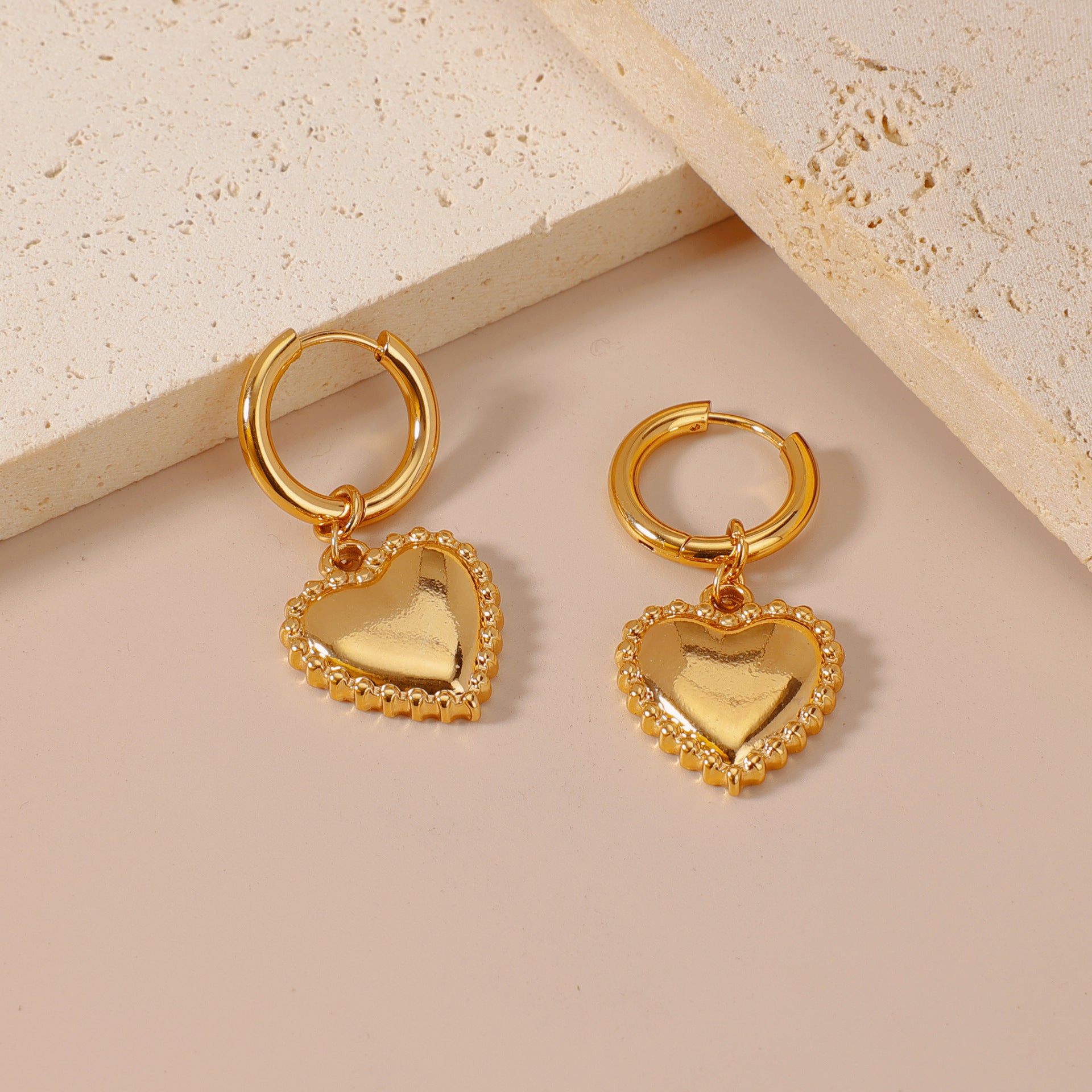 Wholesale fashionable versatile stainless steel hoop earrings