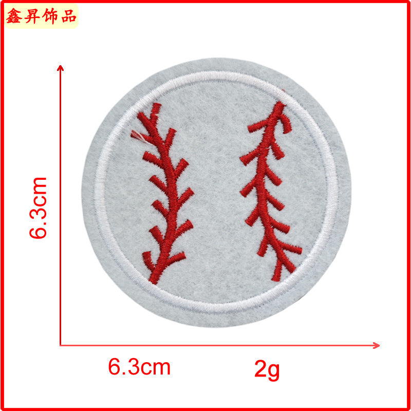 Wholesale 10pcs Baseball Softball Volleyball Blue Ball Football Towels Embroidered Patches FS