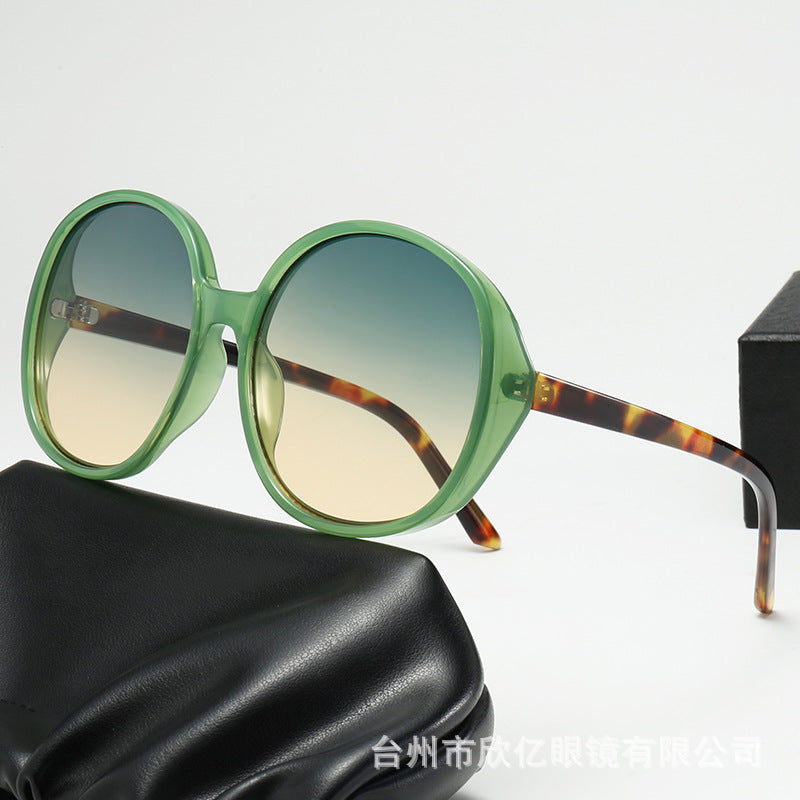 Wholesale Circular Large Frame PC Sunglasses