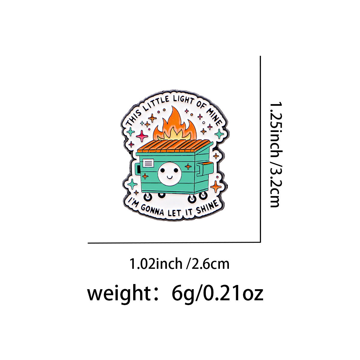 Wholesale Cartoon Metal Badge English Letter Jewelry