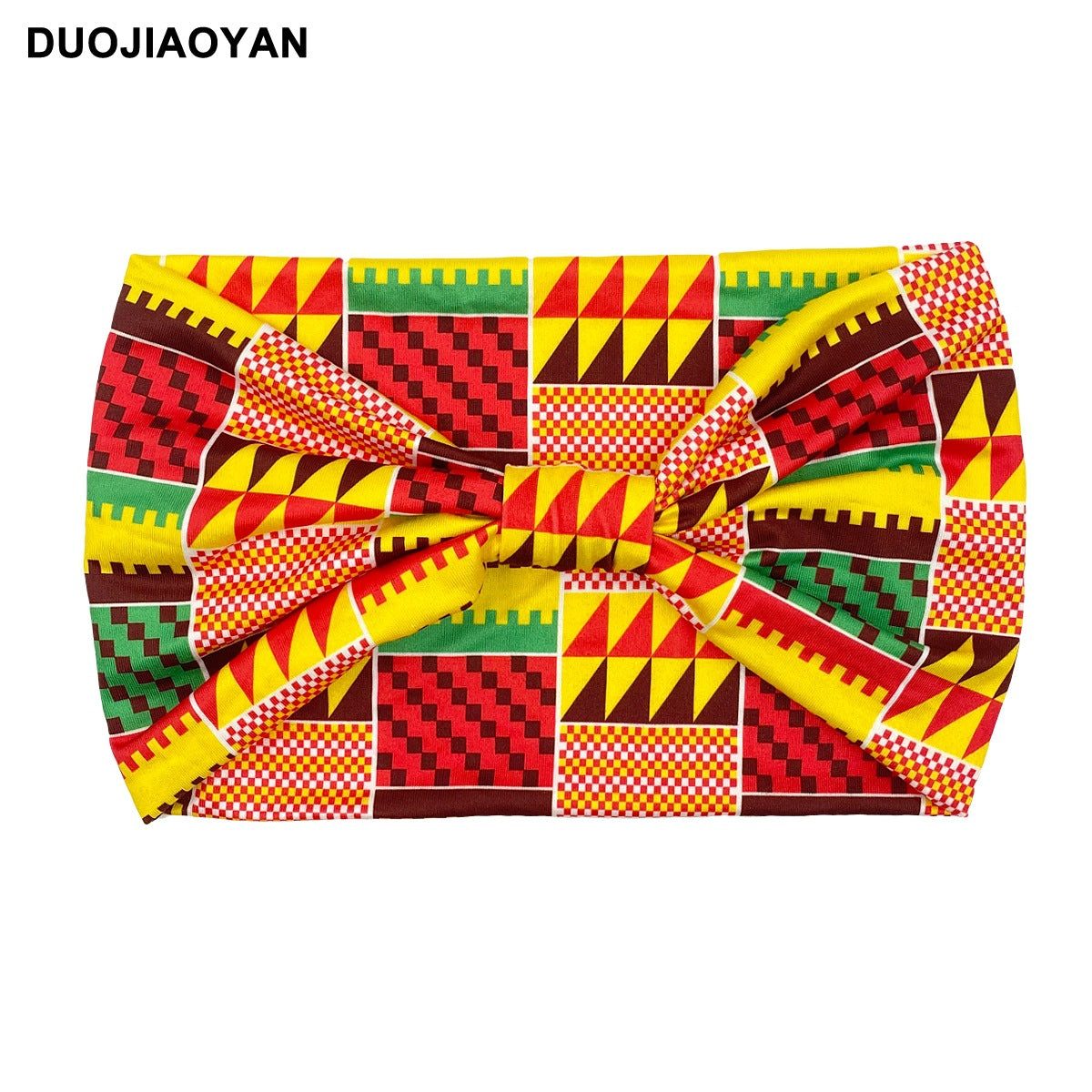 Wholesale Printed Headband Sport Wide Brim Knotted Stretch Bundle Leopard Print Cloth Headband 10pcs