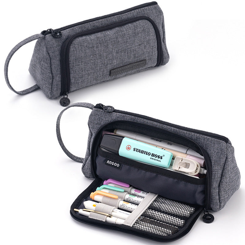 Wholesale Large Capacity Canvas Pencil Case