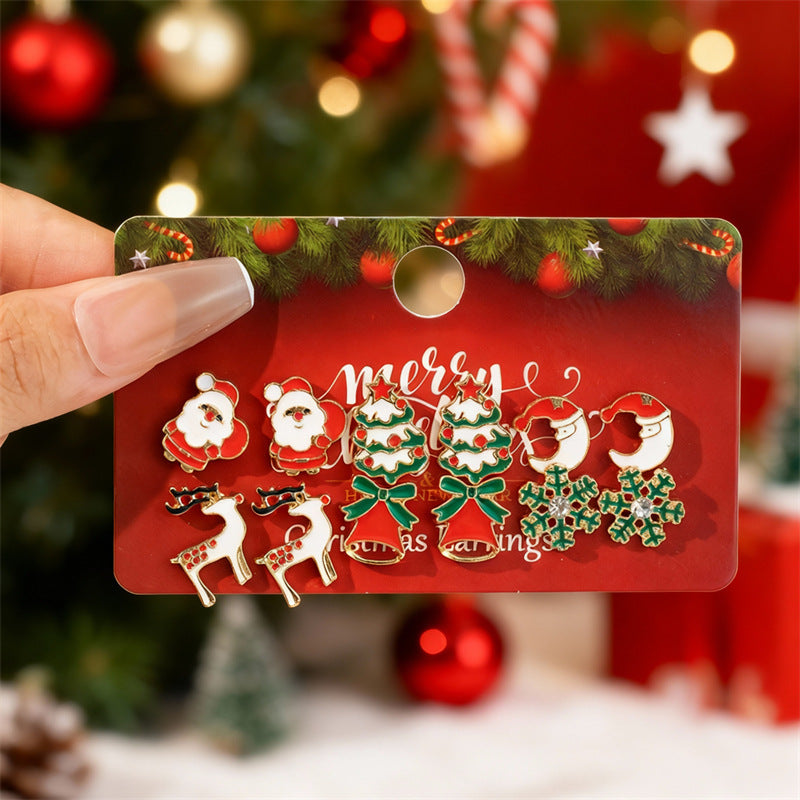 Wholesale Christmas earrings with colorful light bulbs and bells  Earrings Set