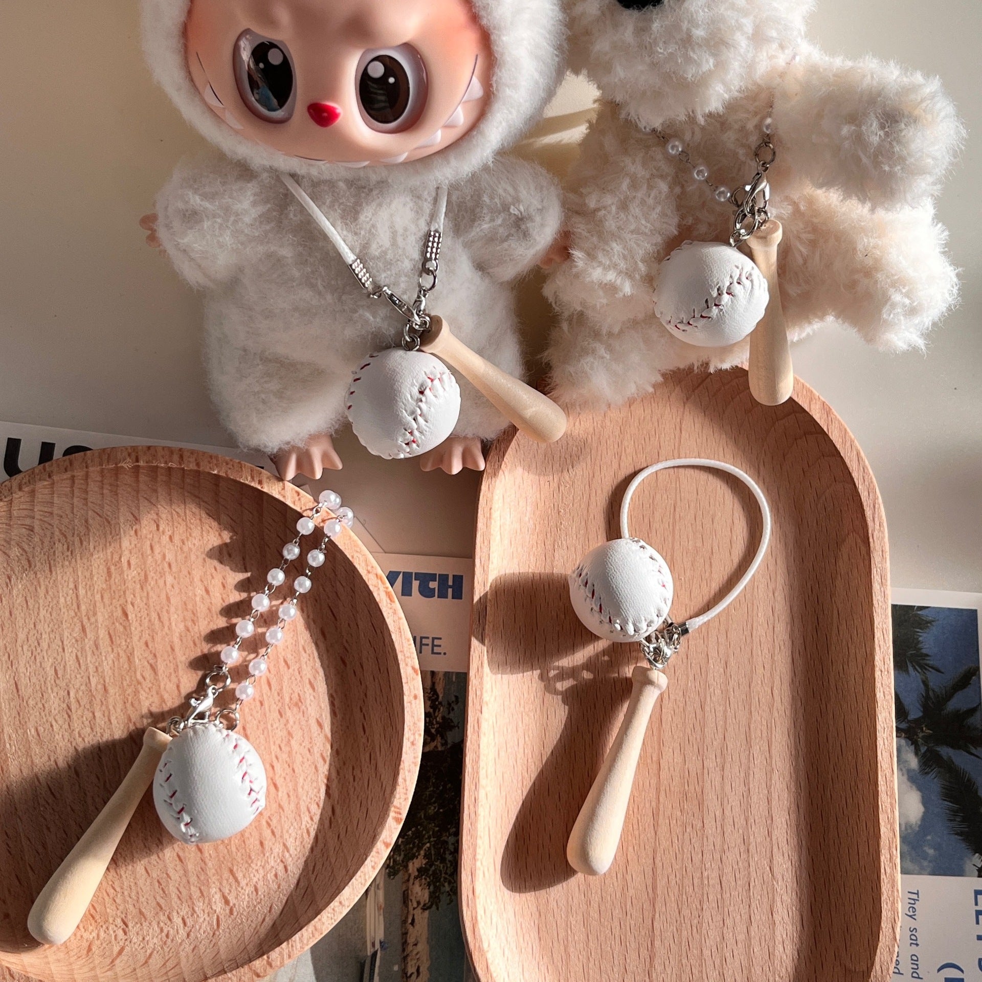 Wholesale Baseball keychain doll clothes Doll Accessories