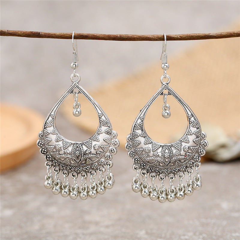 Wholesale Painted Tassels Alloy Earrings