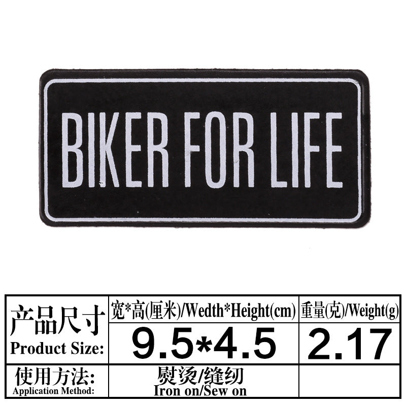 Wholesale Twill Fabric Patches 22 Styles Black White Alphabet Print Decorative Applique For Clothing Bags Hats Towels Resale