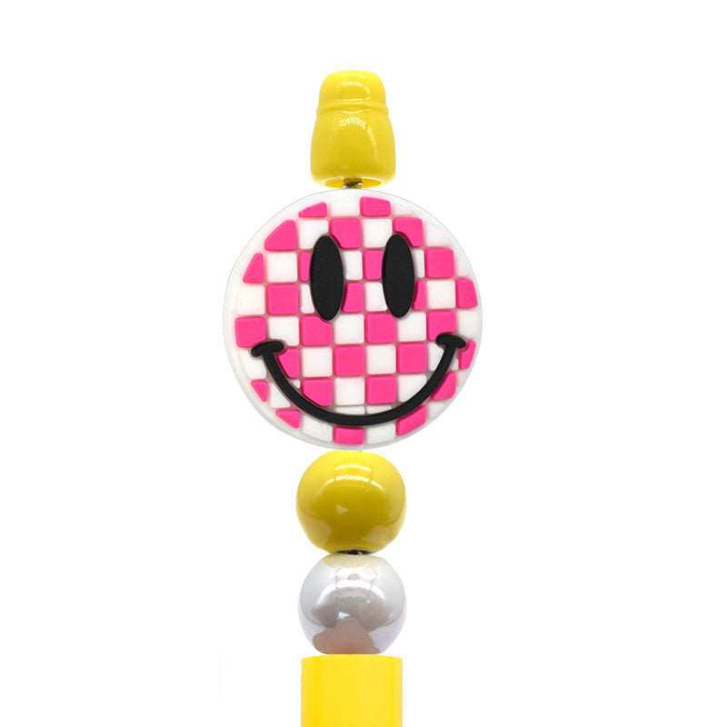 Wholesale Random 100pcs/pack Flower expression pattern bead   Focal Beads