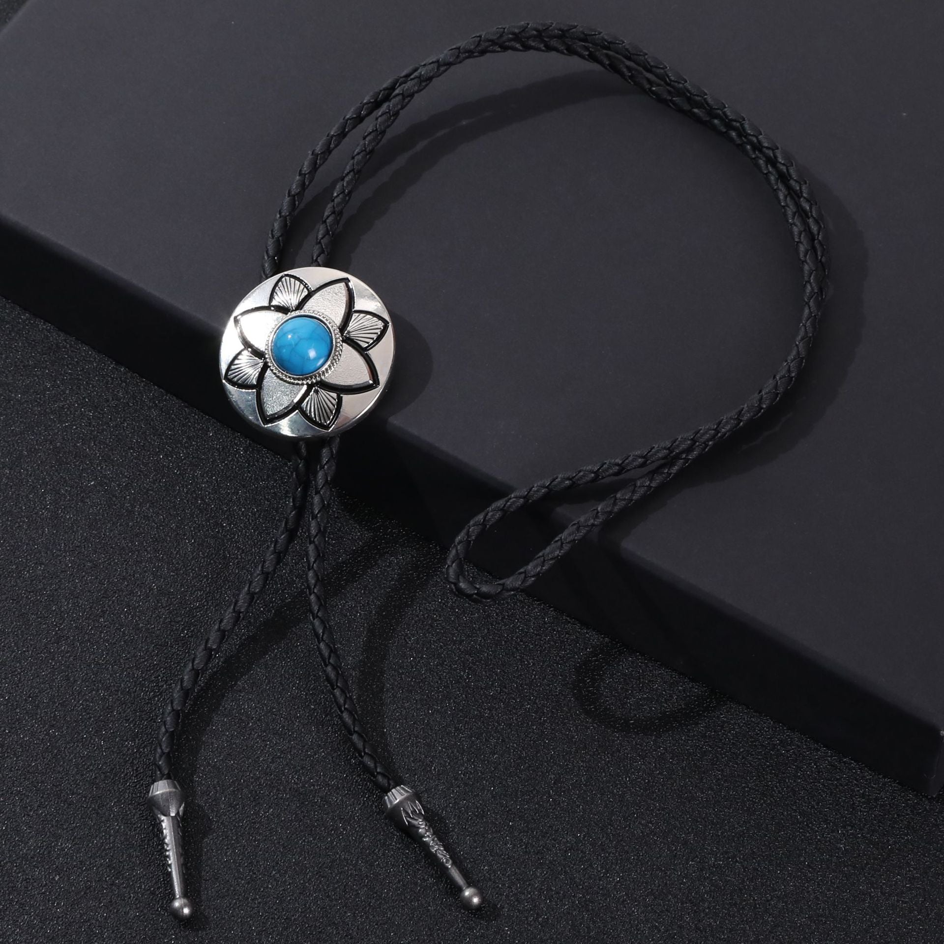Wholesale Adjustable Enamel Western Bolo Tie Alloy Necklace