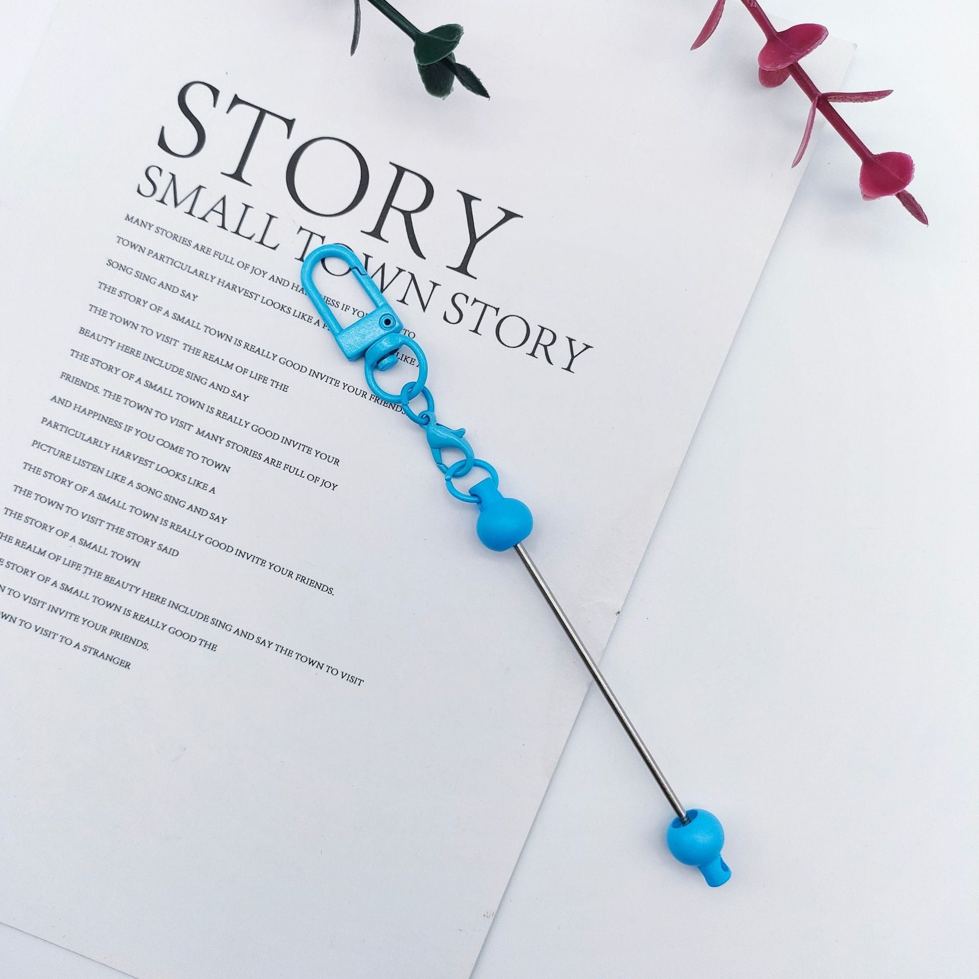 Wholesale DIY Bead Multi Colored Square Buckle Round Buckle Creative Personality Metal Keychains