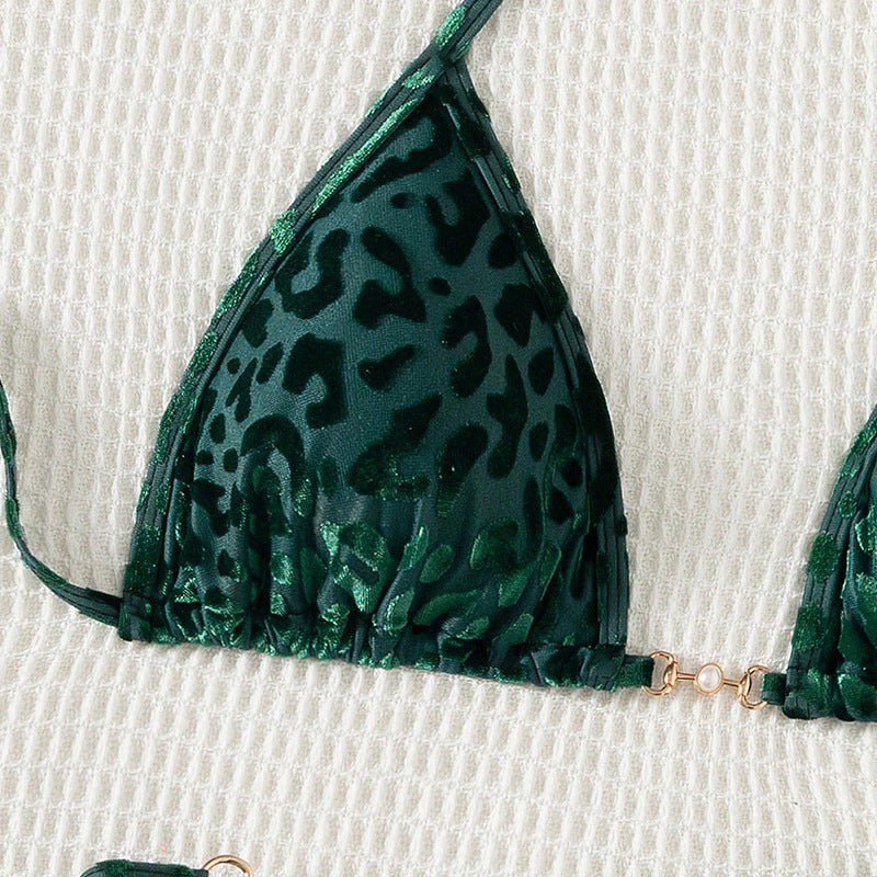 Wholesale Sexy lace-up printed beach swimsuit