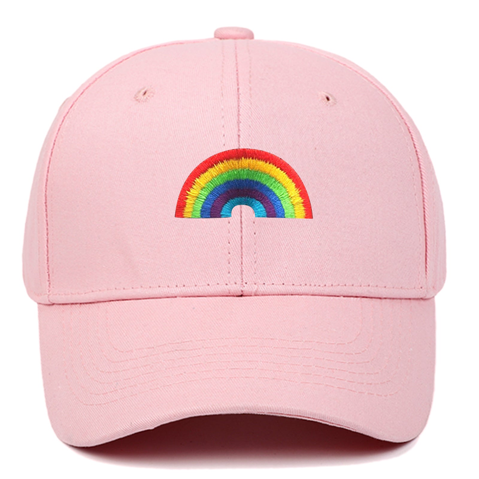Wholesale Cotton LGBT Rainbow Embroidery Baseball Cap