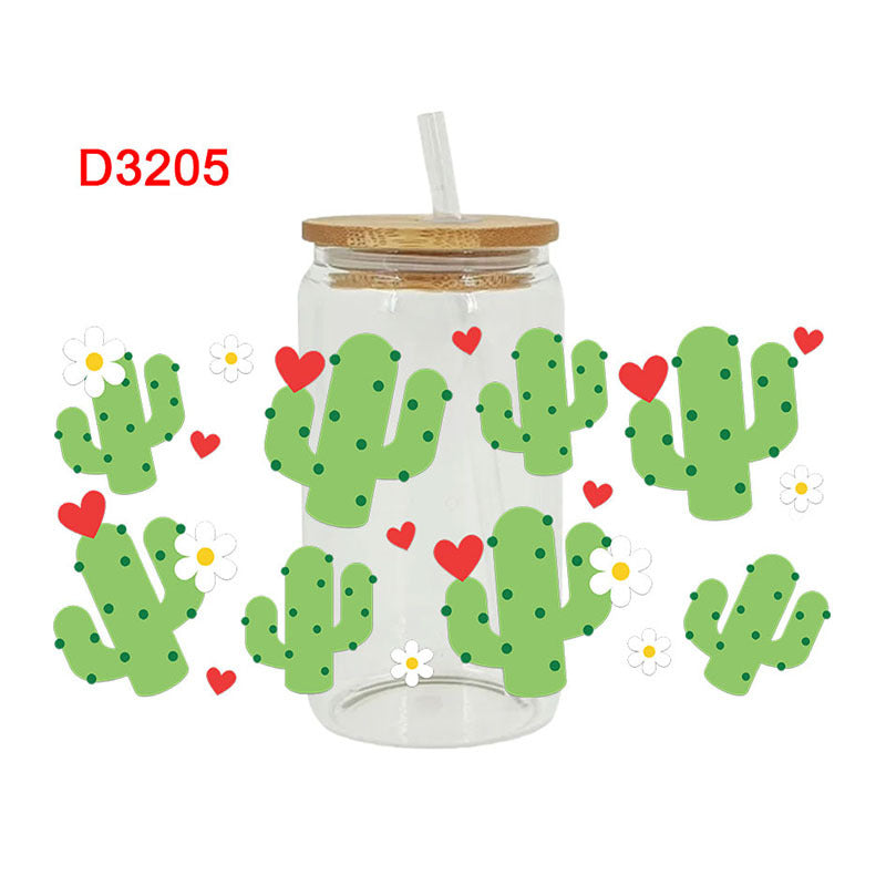 Wholesale  Cartoon printing heat 16oz Cup UV DTF Wraps