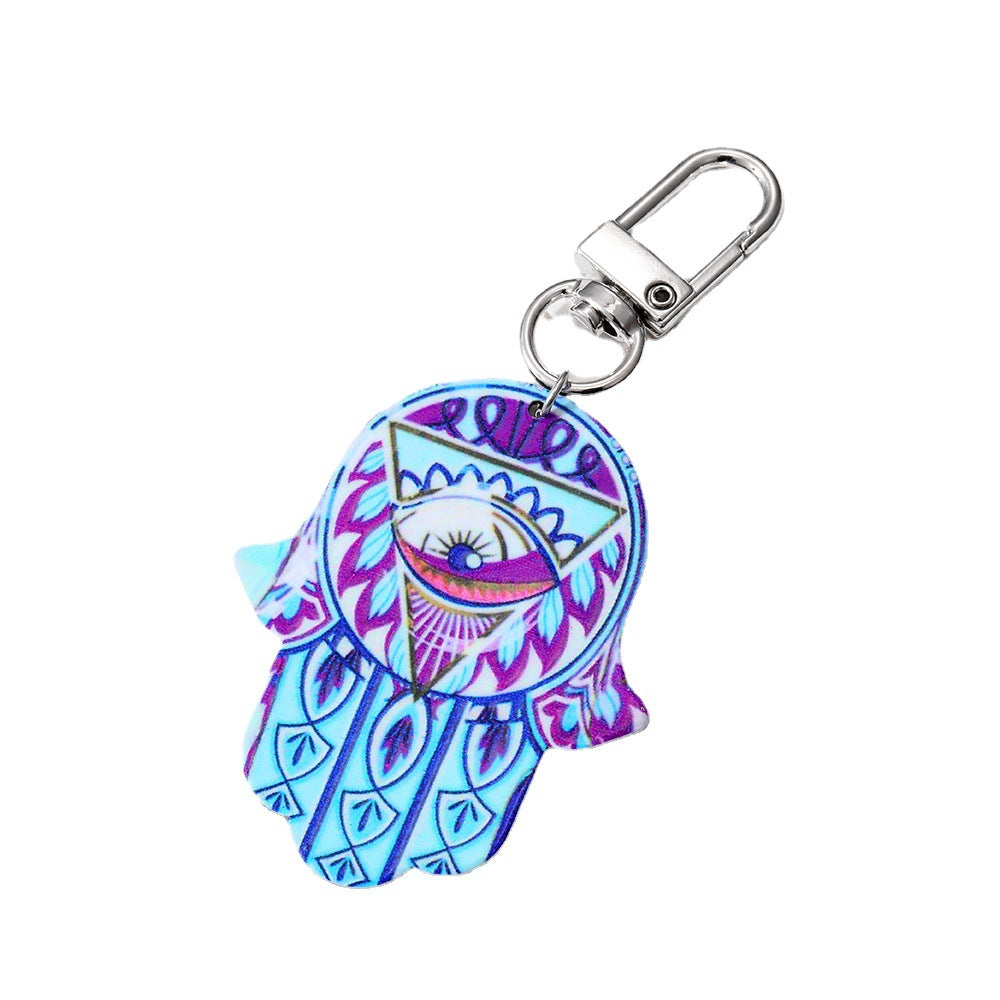 Al por mayor 5 piezas/paquete de llavero de la placa del diablo de estilo tribal