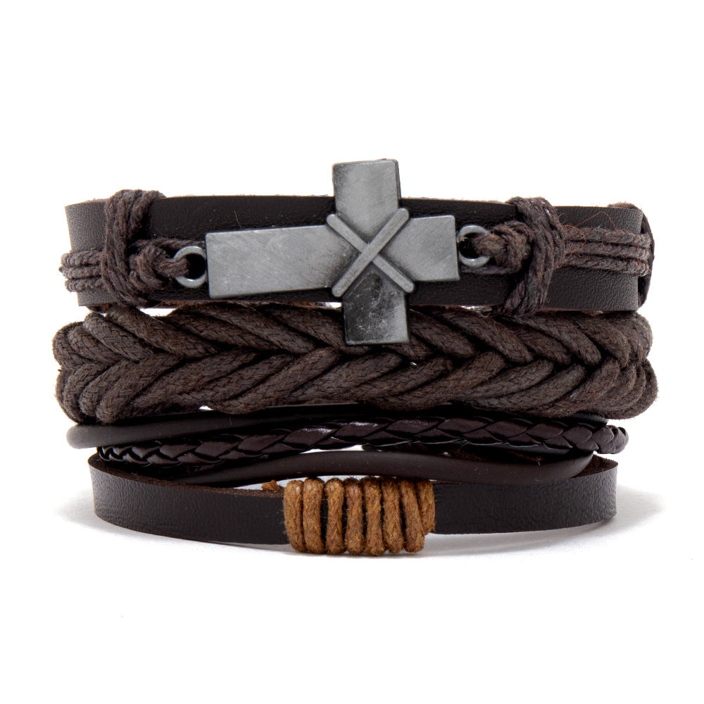 Wholesale Men's Braided Bracelet Combo Set