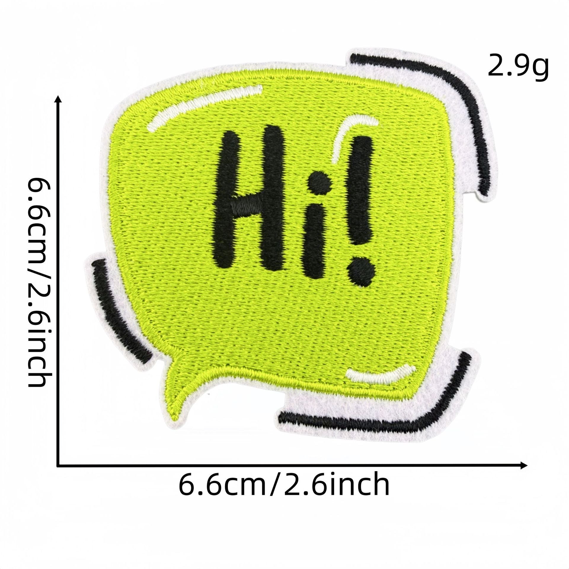 Wholesale Cartoon Hello Embroidered Patch For Everyday DIY Decoration Clothing Accessory
