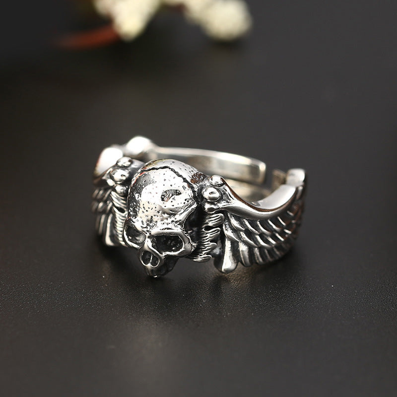 Wholesale Hip-hop punk style devil angel personality trendy ring