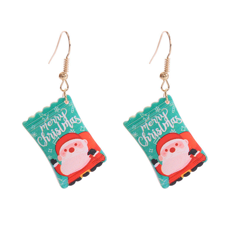 Wholesale Christmas Series Candy Earrings