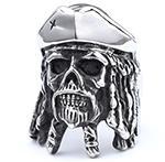 Wholesale  Simple Retro Punk Goethe Ring Titanium Steel Rust-free Fashion Jewelry Ring Pendant