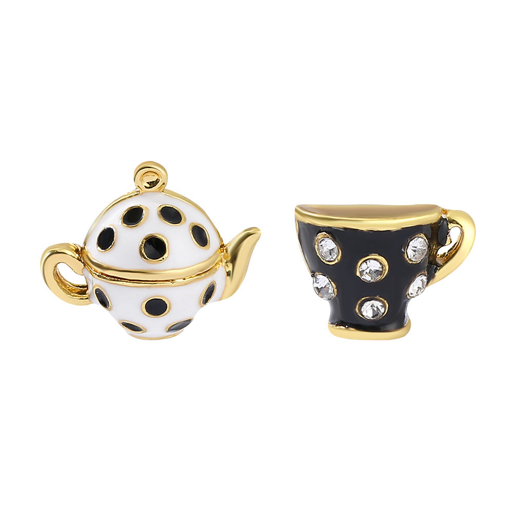 Wholesale Enamel Teacup Alloy Necklaces