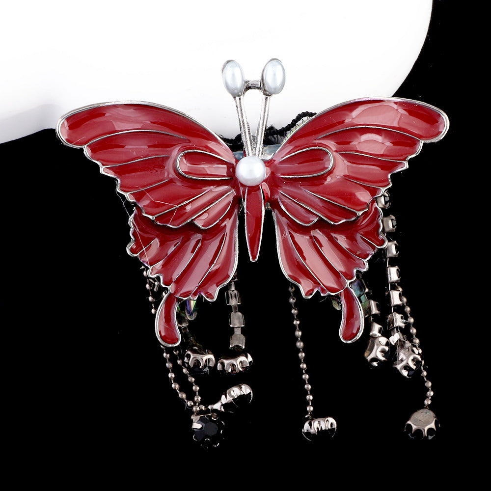 Wholesale 4pcs/pack 3D High-end Three-dimensional Butterfly Diamond Ball Can Wear Straight Hole DIY Beads