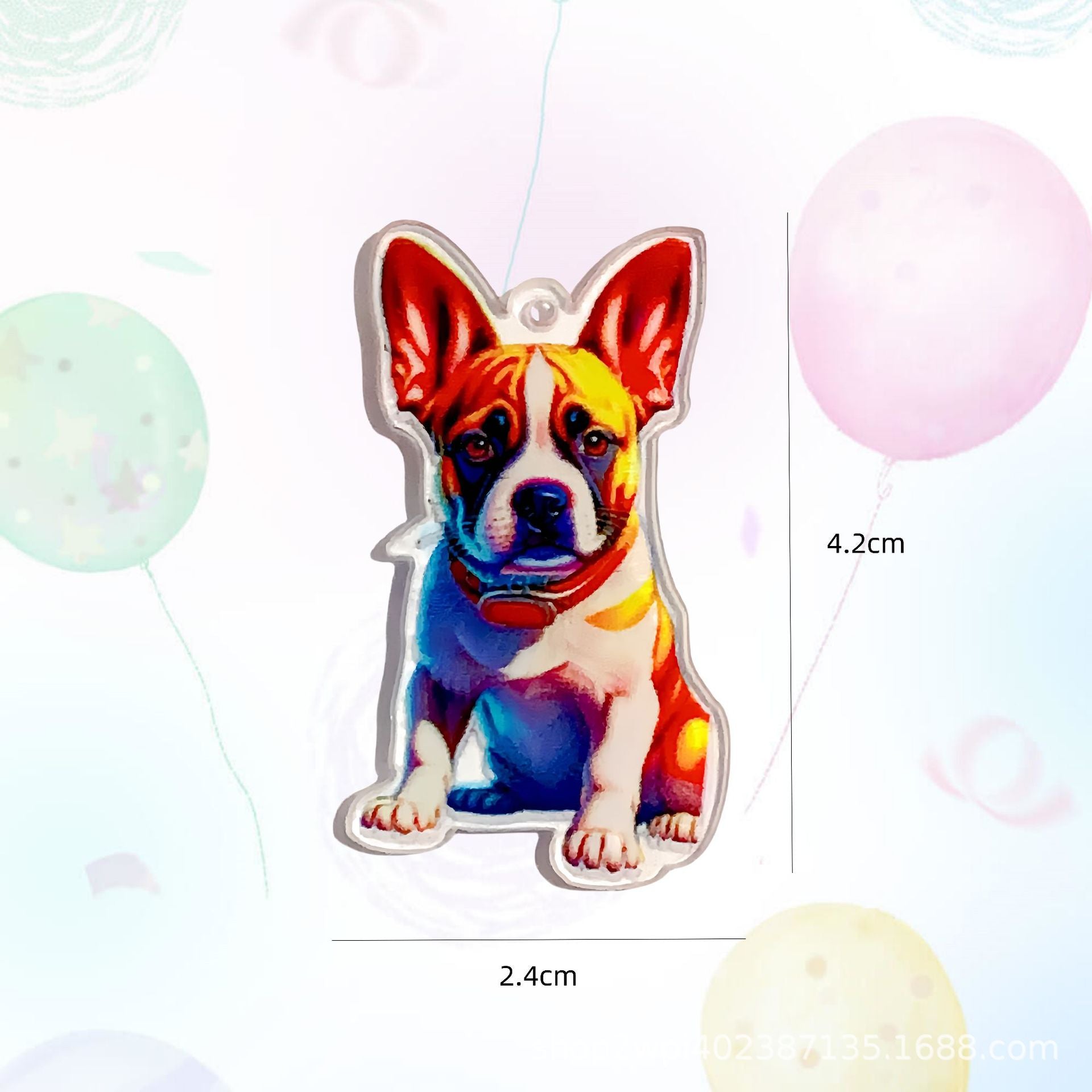 Wholesale 30pcs Acrylic Animal Party Keychain Material Pendant DIY