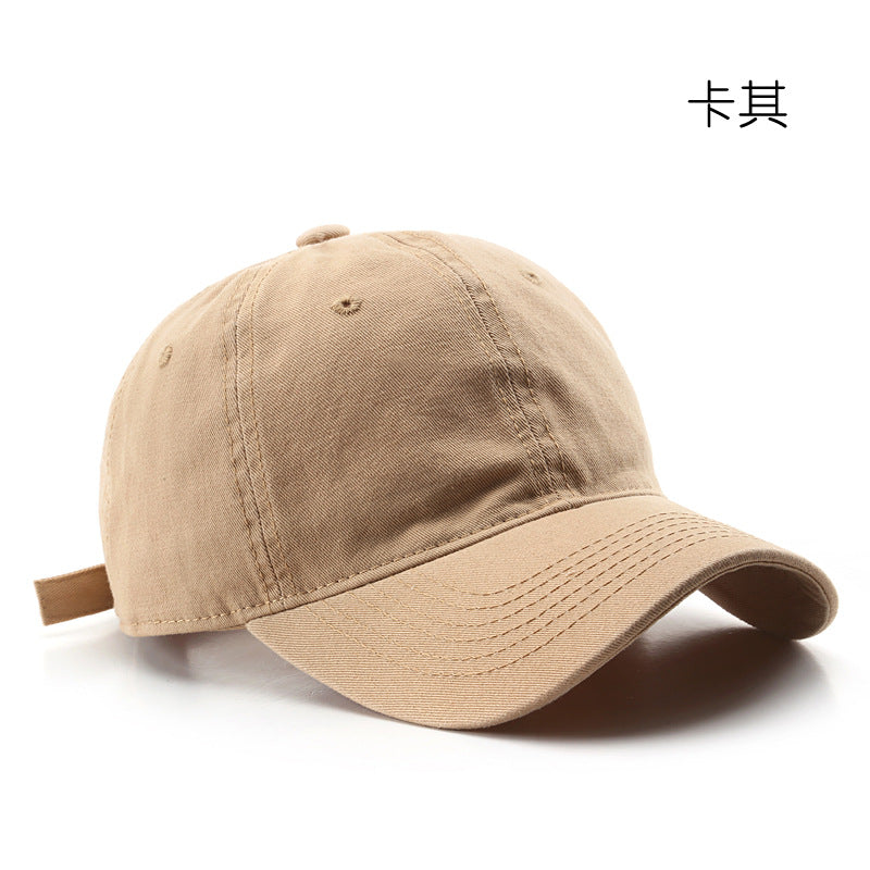 Wholesale Solid Color Light Plate Washed Retro Outdoor Sun Protection Baseball Cap