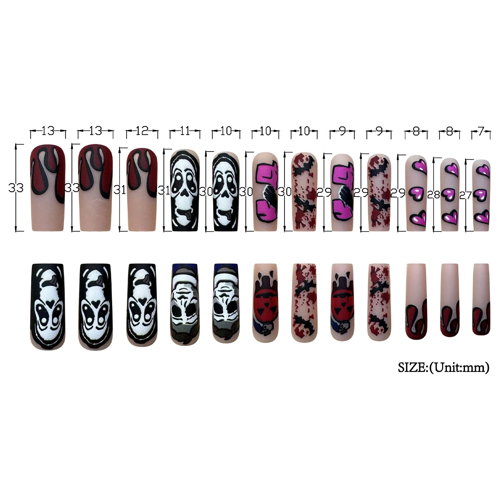 Wholesale Halloween Plastic Nails