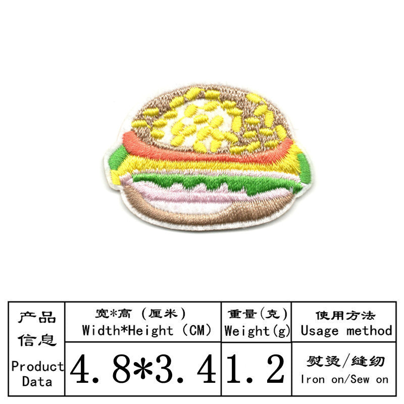 Wholesale Cartoon flower fruit smiley face animal embroidery DIY Patches