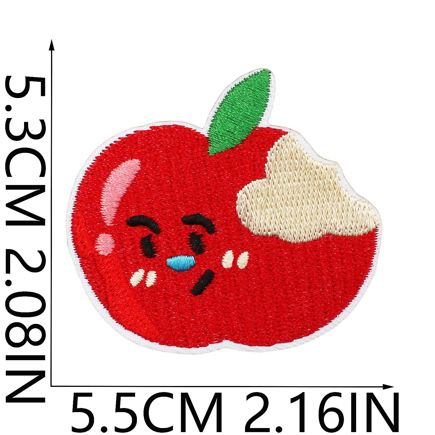 Wholesale Cartoon Apple Embroidered Fabric Patch Apple Cake Patch