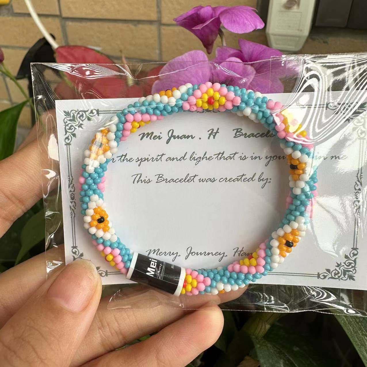 Wholesale Japanese Bohemian Rice Beads Fragrance Diffuser Bracelet