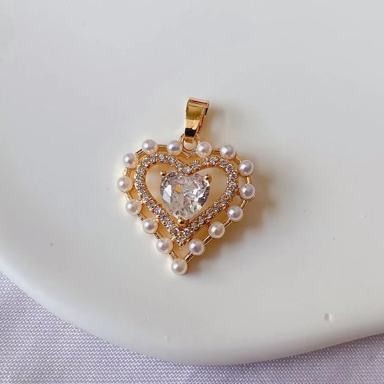 Wholesale 10PCS/pack Copper Micropaved Zirconia Necklace Accessories