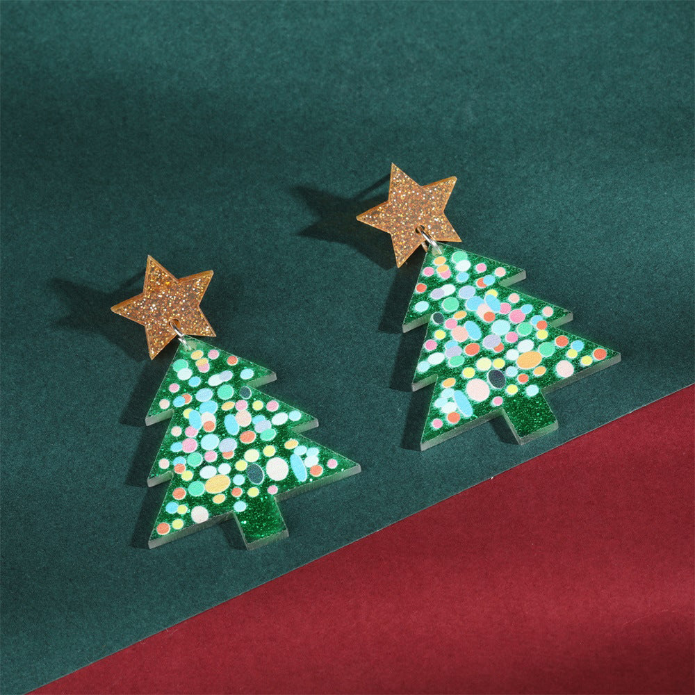 Wholesale Christmas Tree Earrings